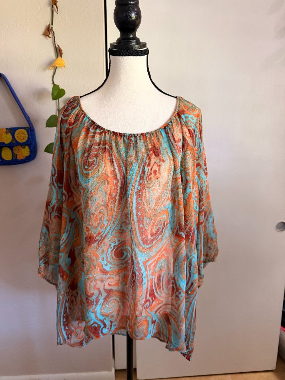 Bobeau Women's Multi Blouse